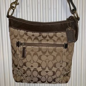 Coach Signature Messenger Bag Brown 10403